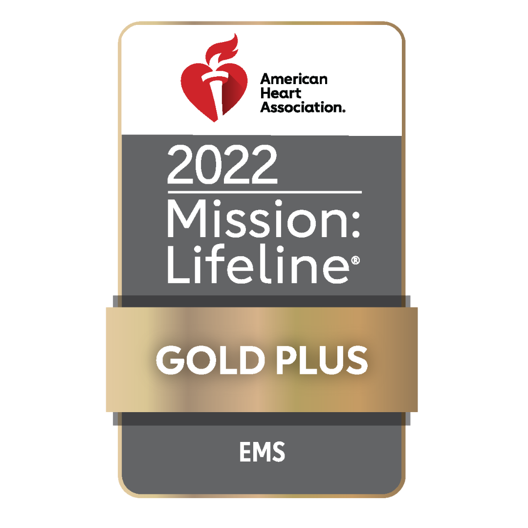 AHA 2022 Mission Lifeline Gold Plus EMS